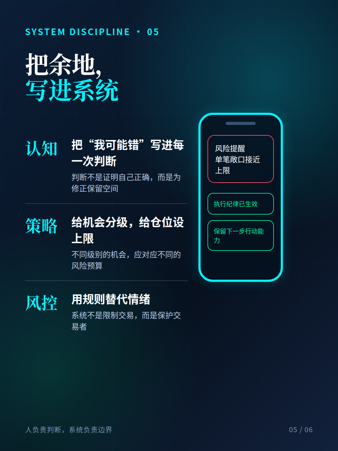 图:人负责判断,系统负责边界